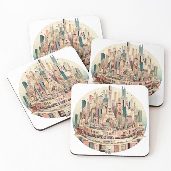 Item preview, Circular City (Paris) designed and sold by UnusuallyGood.