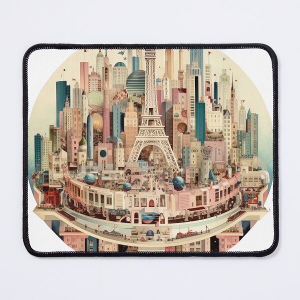 Item preview, Circular City (Paris) designed and sold by UnusuallyGood.