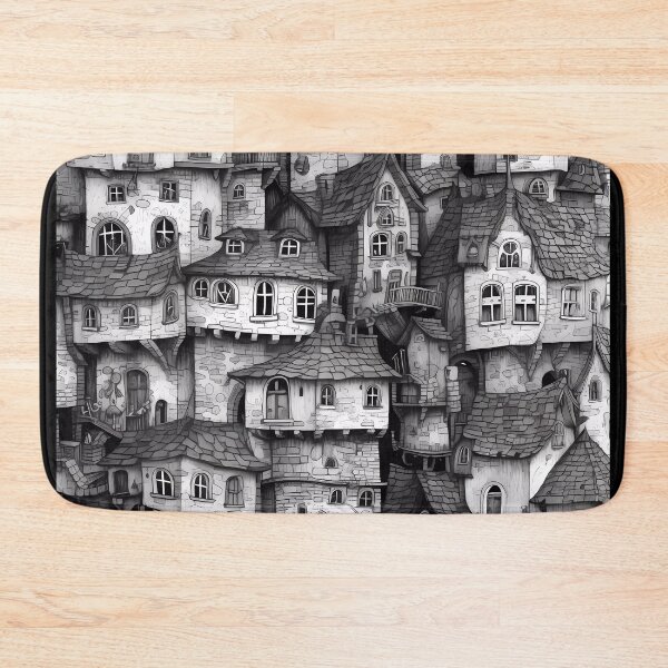 Item preview, Medieval Slum B&W- Poster designed and sold by Mitch-Angelo.