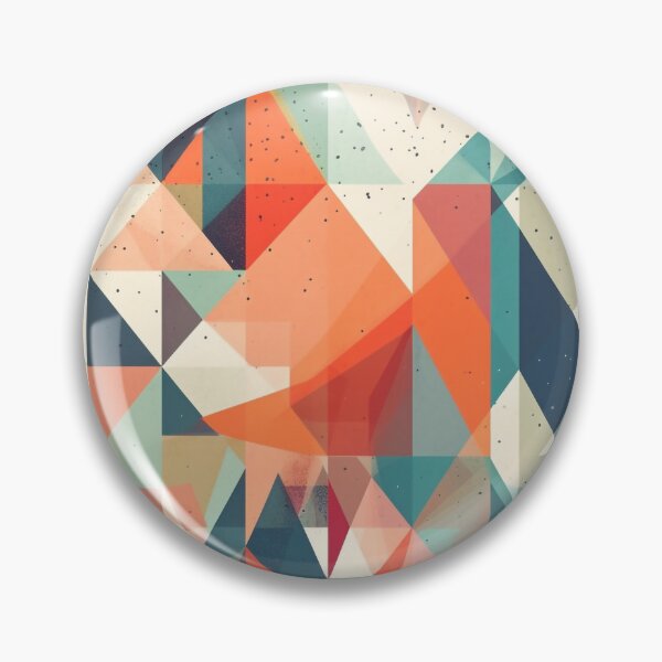 Item preview, Vibrant Abstract Geometric Artwork - "Alaskan Spirit" - Inspired by Alaska's Indigenous Culture and Landscapes - UHD Print for Home Decor and Apparel designed and sold by stateofhuman.