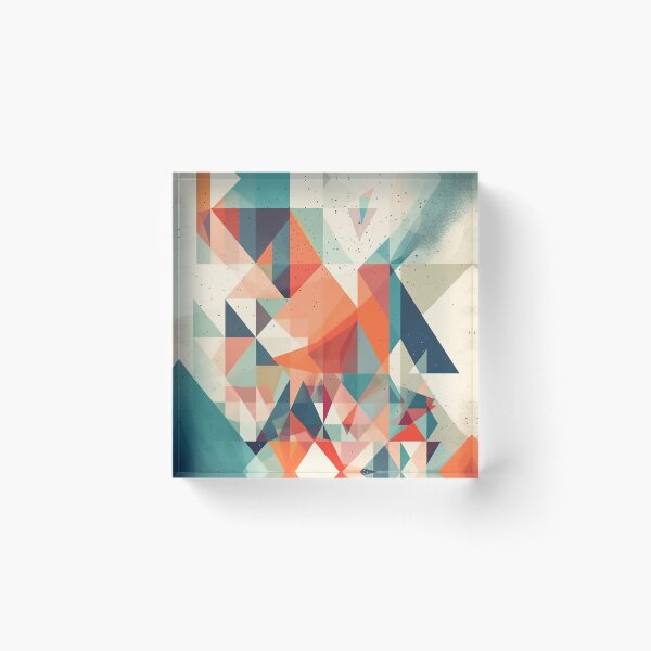 Item preview, Vibrant Abstract Geometric Artwork - "Alaskan Spirit" - Inspired by Alaska's Indigenous Culture and Landscapes - UHD Print for Home Decor and Apparel designed and sold by stateofhuman.
