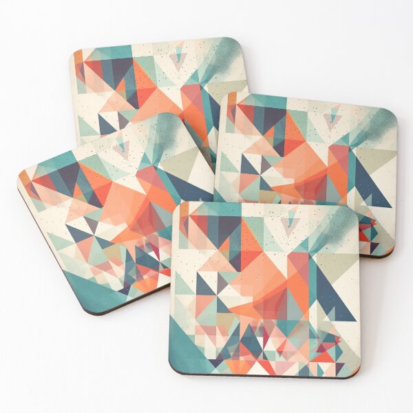 Item preview, Vibrant Abstract Geometric Artwork - "Alaskan Spirit" - Inspired by Alaska's Indigenous Culture and Landscapes - UHD Print for Home Decor and Apparel designed and sold by stateofhuman.