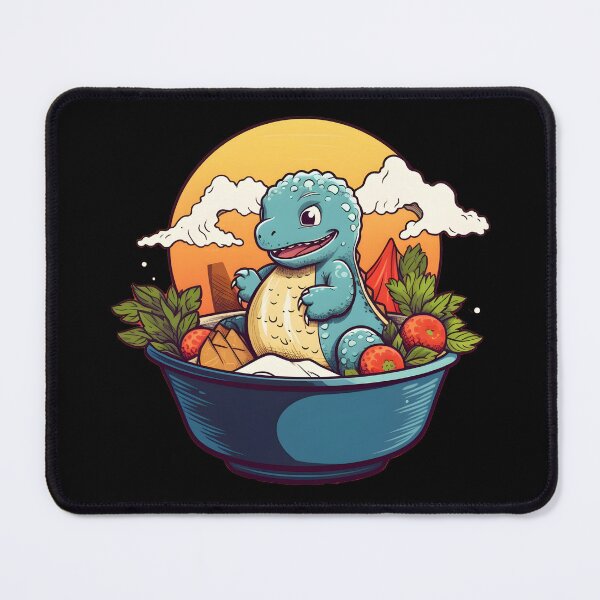 Item preview, Baby dinosaurs in ramen noodle bowl - cute animal illustration designed and sold by masatomio.