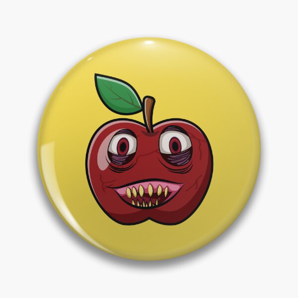 Item preview, Scary red apple fruit zombie  designed and sold by Donutlovers.