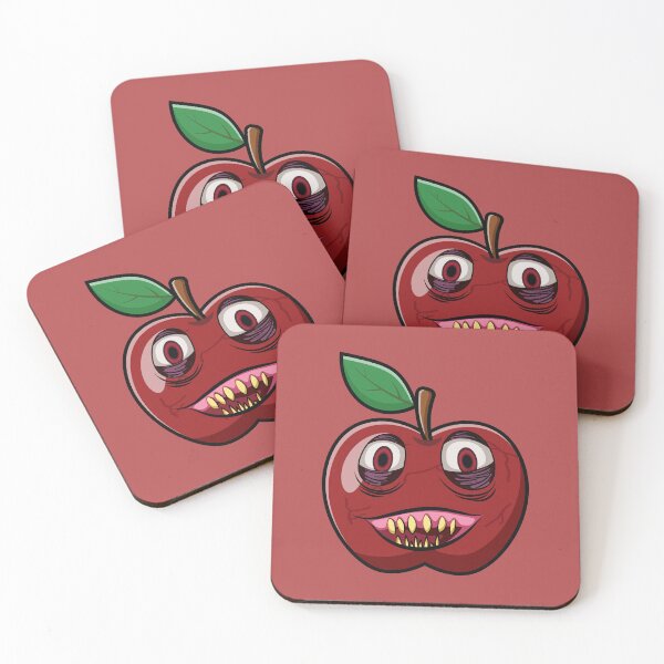 Item preview, Scary red apple fruit zombie  designed and sold by Donutlovers.