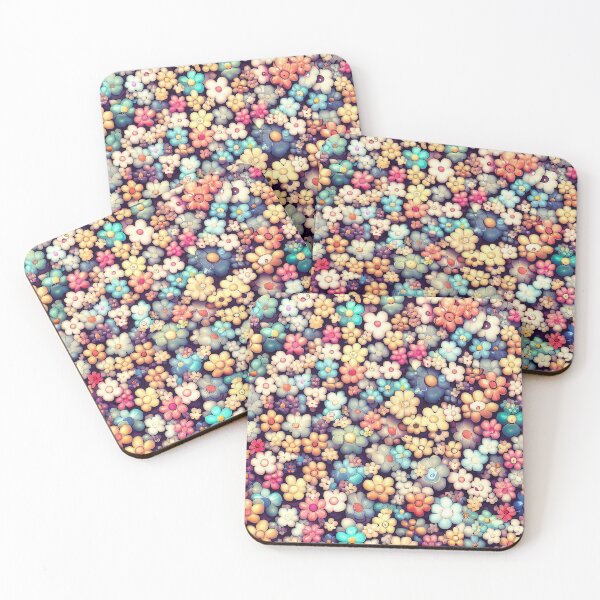 Item preview, Colorful retro anime Flower pattern designed and sold by TomFrontierArt.