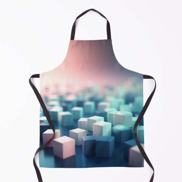 Item preview, "Aurora Cubes" - Fusión de cubos 3D con auroras boreales - Impresión digital UHD inspirada en Ildiko Neer designed and sold by stateofhuman.