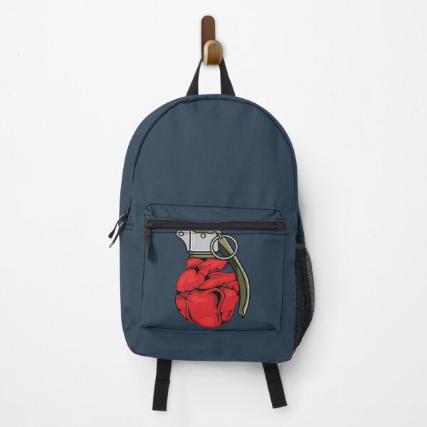 Item preview, Red heart explosive hand grenade heartbeat  designed and sold by Donutlovers.