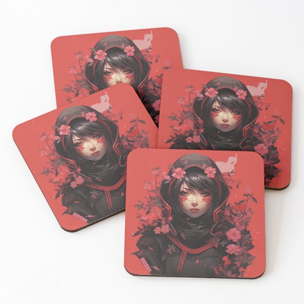 Item preview, Aesthetic Japanese style Geisha-Ninja-Anime Girl designed and sold by NapNapSleeper.