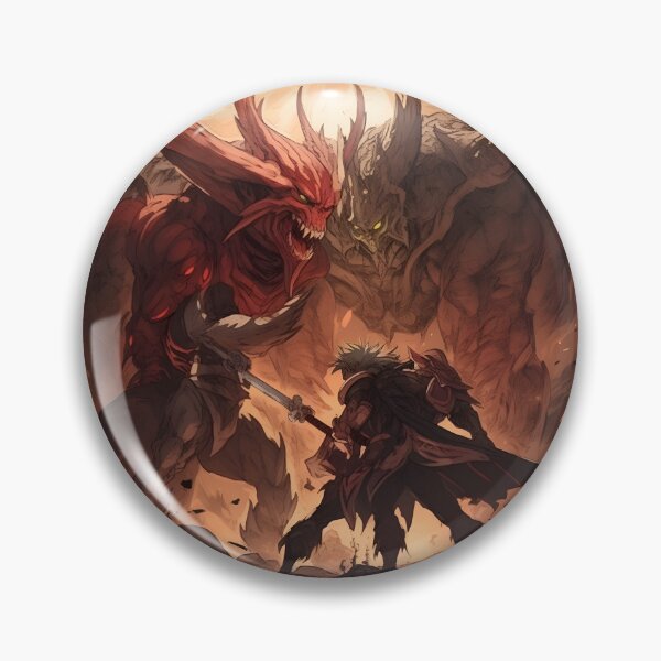Item preview, Fighting two demons designed and sold by Chaote-Shop.