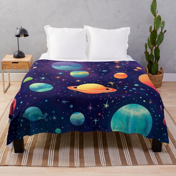 Item preview, Colorful planets in space designed and sold by unknown-places.