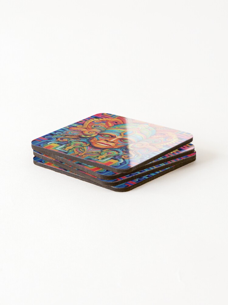 Thumbnail 4 of 5, Coasters (Set of 4), Abstract Aztec Patterns designed and sold by Desfix.