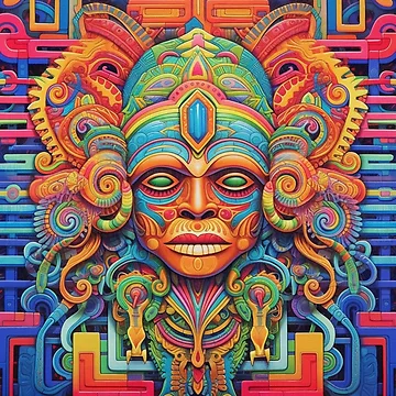Artwork thumbnail, Abstract Aztec Patterns by Desfix