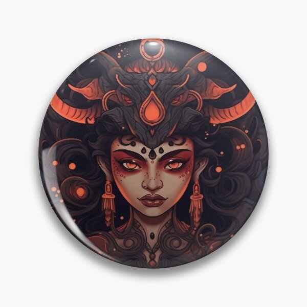 Item preview, Aesthetic Japanese style Dark Evil Geisha-Ninja-Anime Girl Demon designed and sold by NapNapSleeper.