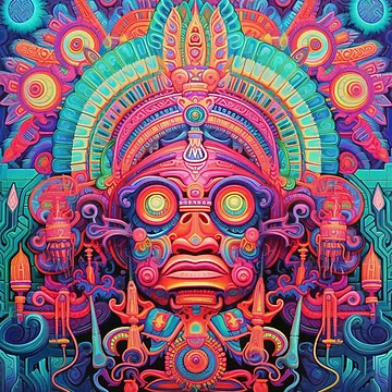 Artwork thumbnail, Abstract Aztec Patterns by Desfix