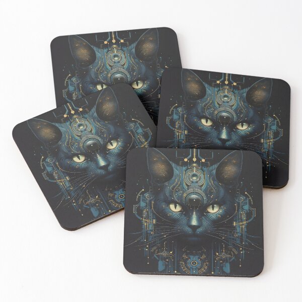 Item preview, Spiritual mystical black cat designed and sold by masatomio.