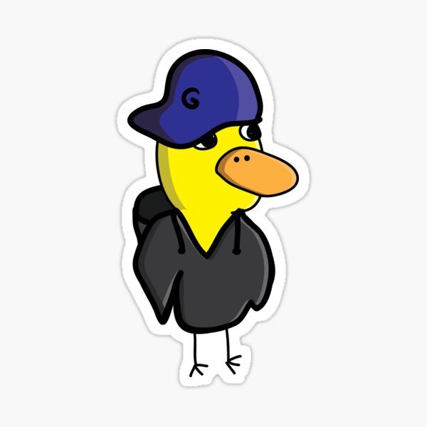 "Gangster Duck" Sticker by Proxzor Redbubble