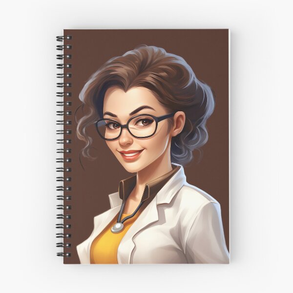 Item preview, Cartoon Style Portrait - Woman Doctor/Scientist/Lab Worker designed and sold by Radibor78.