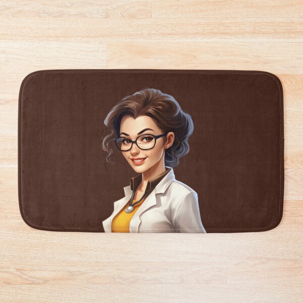 Item preview, Cartoon Style Portrait - Woman Doctor/Scientist/Lab Worker designed and sold by Radibor78.