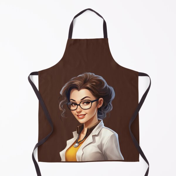 Item preview, Cartoon Style Portrait - Woman Doctor/Scientist/Lab Worker designed and sold by Radibor78.