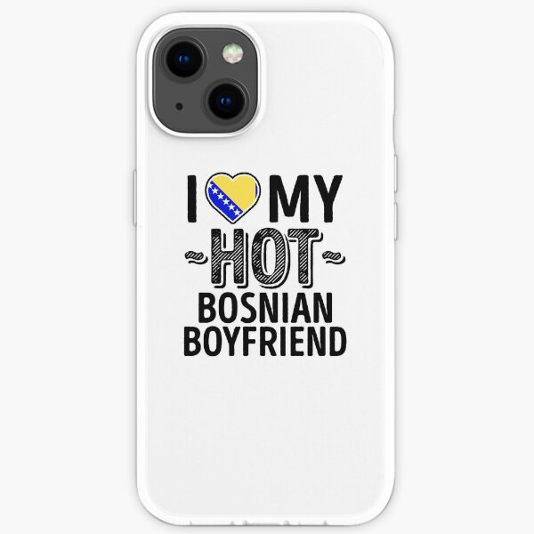 Ich liebe meinen HEISSEN bosnischen Freund - niedliches Bosnien und Herzegowina verbindet romantische Liebes-T-Shirts u. Aufkleber iPhone Flexible Hülle