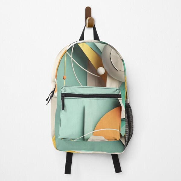 Item preview, "Crafting Geometry" - Bauhaus-Inspired Playful Abstract - Collection of Crafting Supplies Made Art - UHD Digital Print designed and sold by stateofhuman.