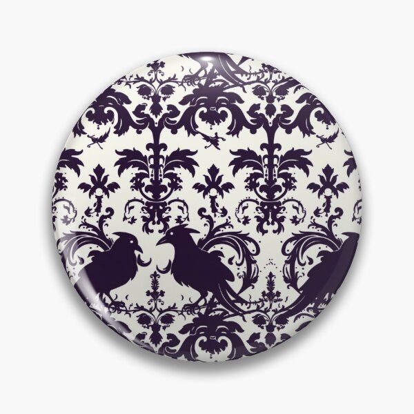 Item preview, Damask Raven Pattern  designed and sold by Eolithic.