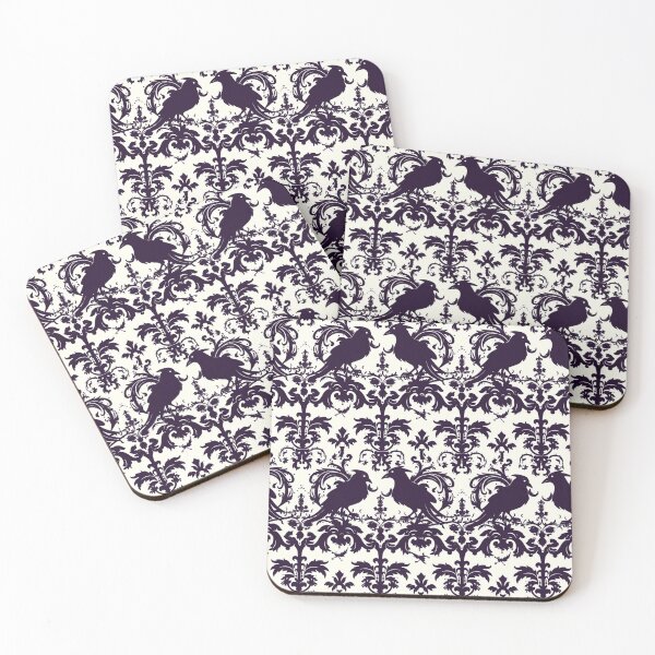 Item preview, Damask Raven Pattern  designed and sold by Eolithic.