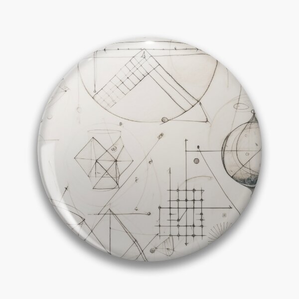 Item preview, Da Vinci's Legacy: Intricate Geometric Hand-Drawn Illustration" designed and sold by stateofhuman.