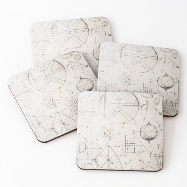 Item preview, Da Vinci's Legacy: Intricate Geometric Hand-Drawn Illustration" designed and sold by stateofhuman.