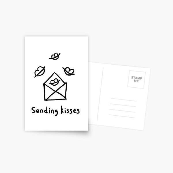 Sending kisses Postcard