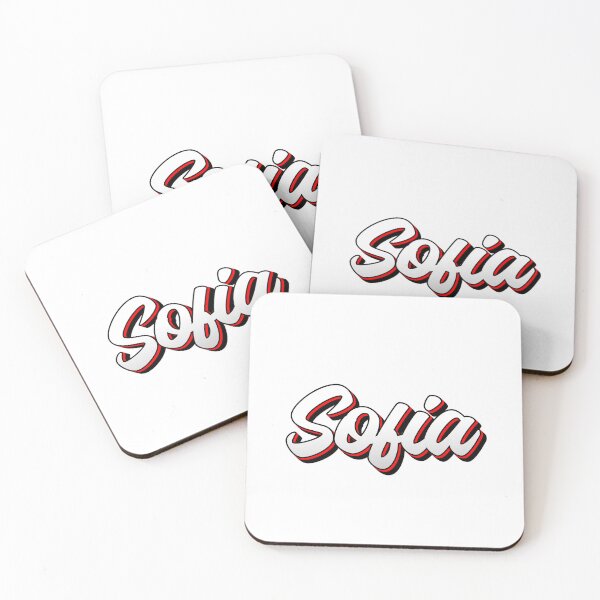 Item preview, Retro Sofia Name Label designed and sold by NafilNafiz.