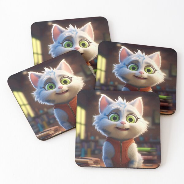 Item preview, Mischievous Cartoon Cat - Playful Kitty Art for Cat Lovers and Cartoon Enthusiasts designed and sold by DoPrint.