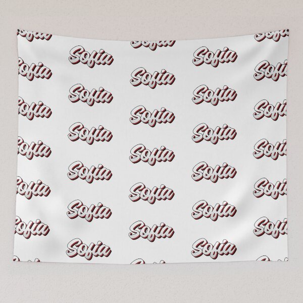 Item preview, Retro Sofia Name Label designed and sold by NafilNafiz.