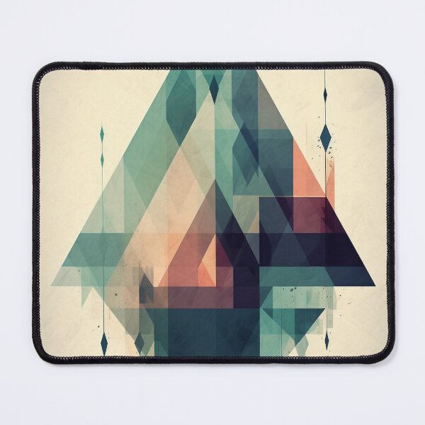 Item preview, Unique UHD Digital Art - Multi-Dimensional Geometric Triangles Abstract - Ideal for Print on Demand Products designed and sold by stateofhuman.