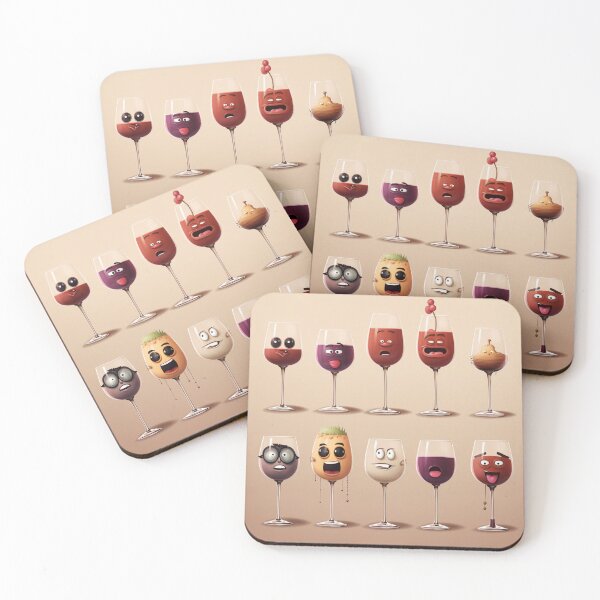 Item preview, Wine Style Emoji - Wine Glasses  designed and sold by SOMM DIGI ART .
