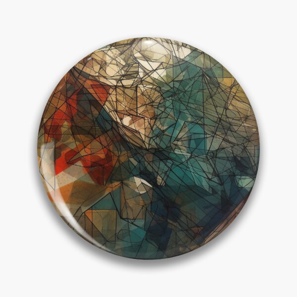 Item preview, "Heartlines" Modern Geometric Abstract Art - Heart-inspired Design designed and sold by stateofhuman.