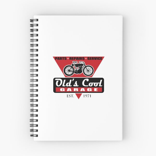 Item preview, Old's Cool Motorcycle Garage Logo designed and sold by SandpiperDesign.