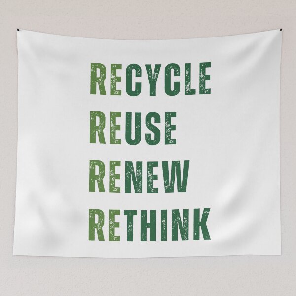Item preview, reciclar reutilizar renovar repensar designed and sold by Mirksaz-designs.