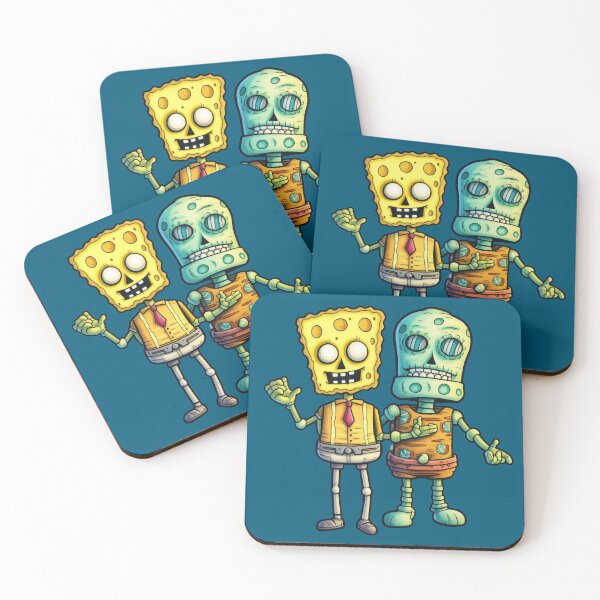 Item preview, Psychedelic Skeleton SpongeBob With Friends designed and sold by NapNapSleeper.