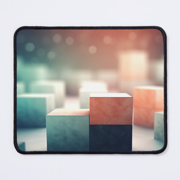 Item preview, Humanism Unfolded - Inspirational 3D Rendered Human Cubes, Maranao Art, Contrasting Backgrounds, Flat Color Blocks, UHD Digital Art, Abstract Scene Design -- AR 4:5 designed and sold by stateofhuman.