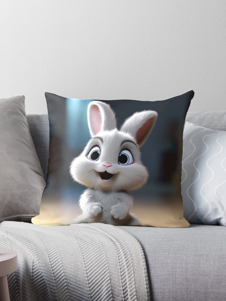 Adorable Tiny Cartoon Baby Rabbit - Cute Bunny Art for Kids and