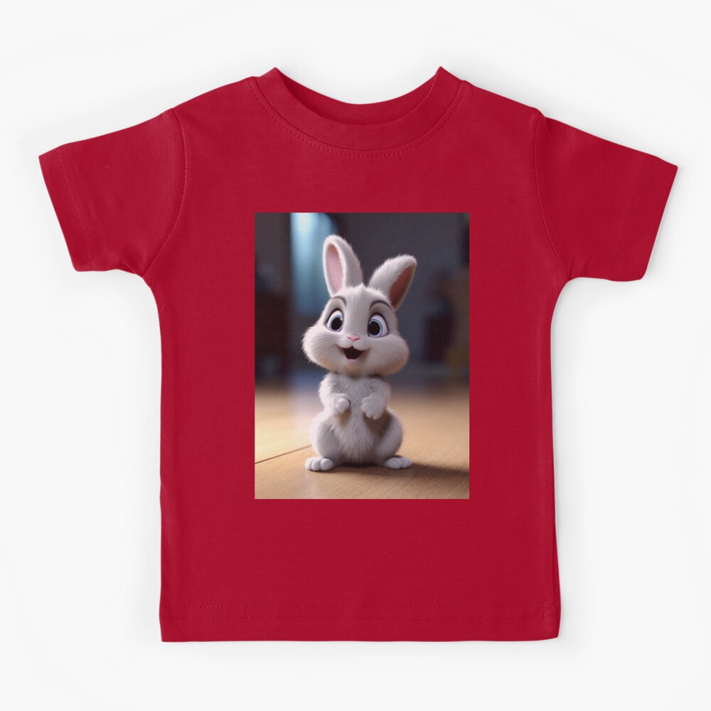 Adorable Tiny Cartoon Baby Rabbit - Cute Bunny Art for Kids and Rabbit  Lovers