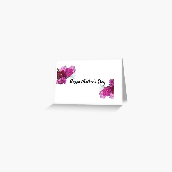 Happy Mother's Day Peonies Greeting Card