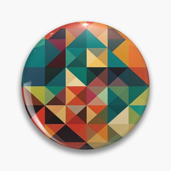 Item preview, Vibrant Multi-Colored Geometric Cubic Abstract Art – UHD Digital Design for Print on Demand designed and sold by stateofhuman.
