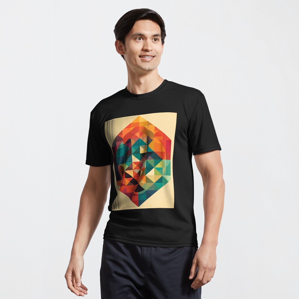 Vibrant Multi-Colored Geometric Cubic Abstract Art – UHD Digital Design for  Print on Demand