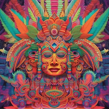 Artwork thumbnail, Abstract Aztec Patterns by Desfix