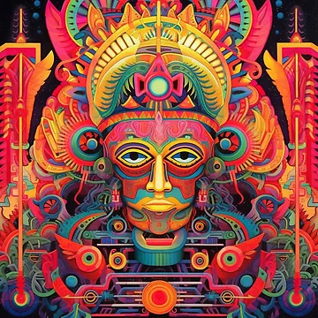 Artwork thumbnail, Abstract Aztec Patterns by Desfix