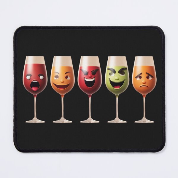Item preview, Wine Emoji Wine Glasses  designed and sold by Alper Billik.