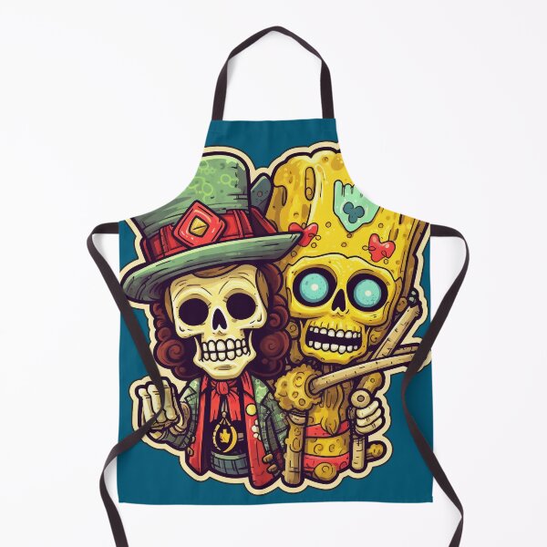 Item preview, Psychedelic Skeleton SpongeBob With St. Patric designed and sold by NapNapSleeper.